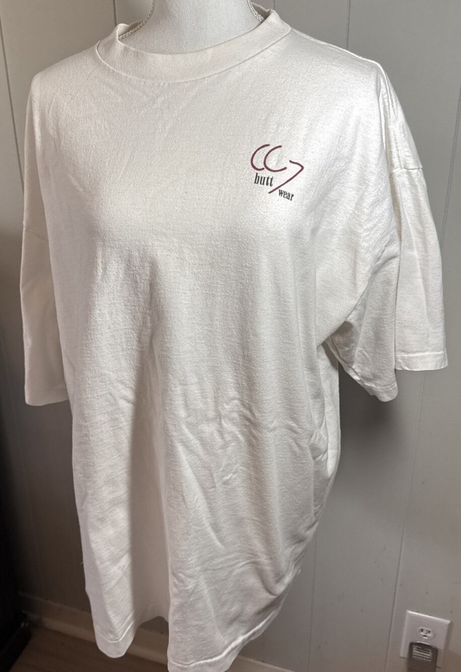 Butt Wear The Aussie Company Heavy Cotton Xl Single Stitch White GG